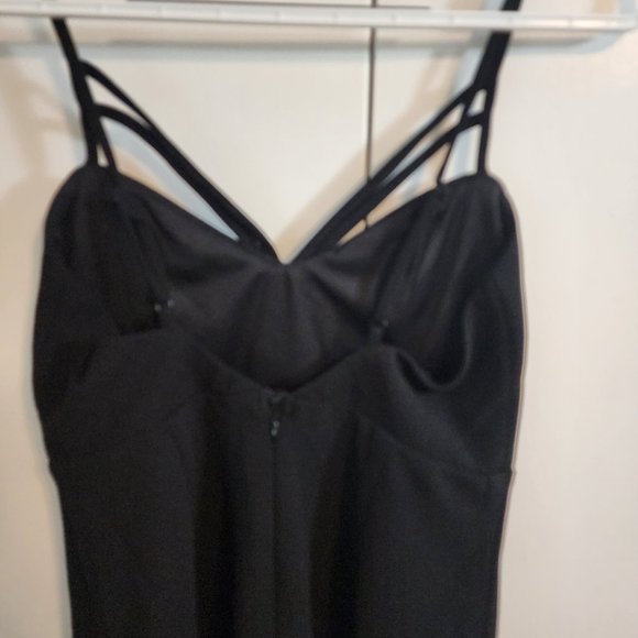NWT LuLu's Black Strappy Bodycon Sheath Mini Cocktail/Homecoming Dress | Size S - Picture 7 of 11